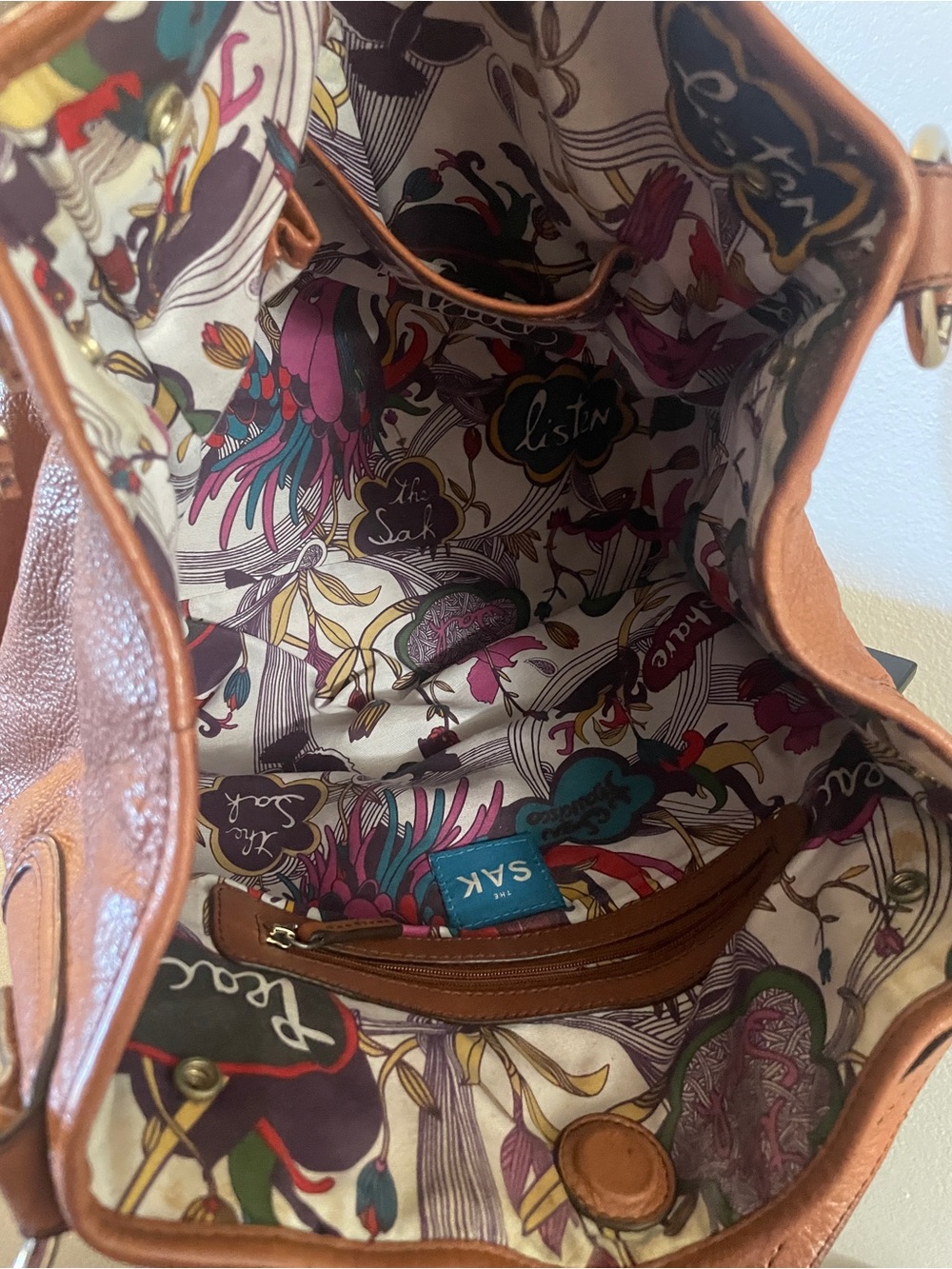 Brown Leather Shoulder Bag | The Sak | Vintage - Picture 6 of 9